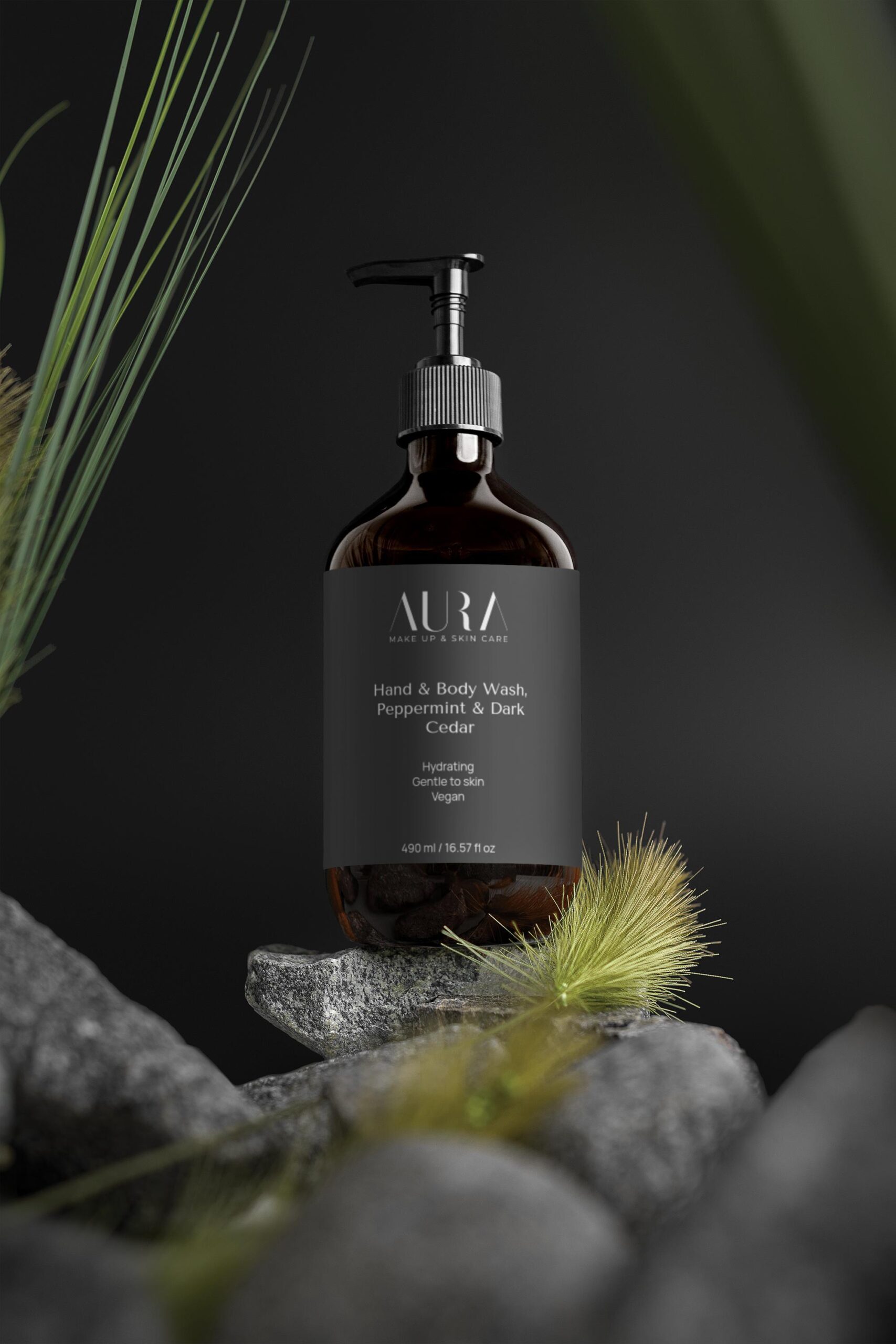Hand & Body Wash, Peppermint & Dark Cedar - Image 5