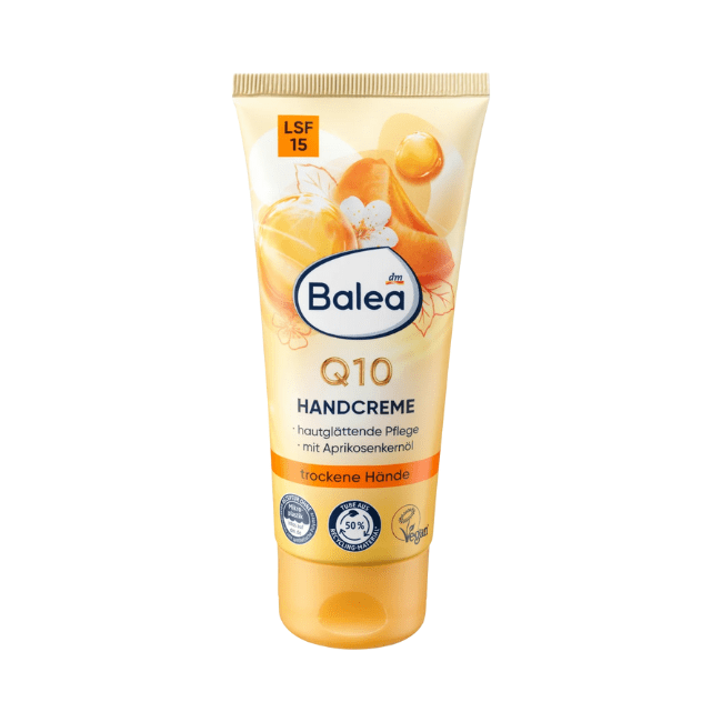 Balea Handcreme Q10 mit Aprikosenöl und LSF15, 100 ml
