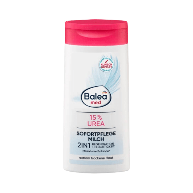 Balea MED Bodylotion 2in1 Sofortpflegemilch 15% Urea 250 ml