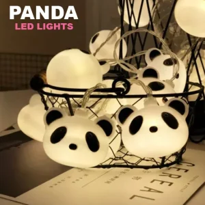 Cute Fairy Light String Panda 10 LED Battery Operated