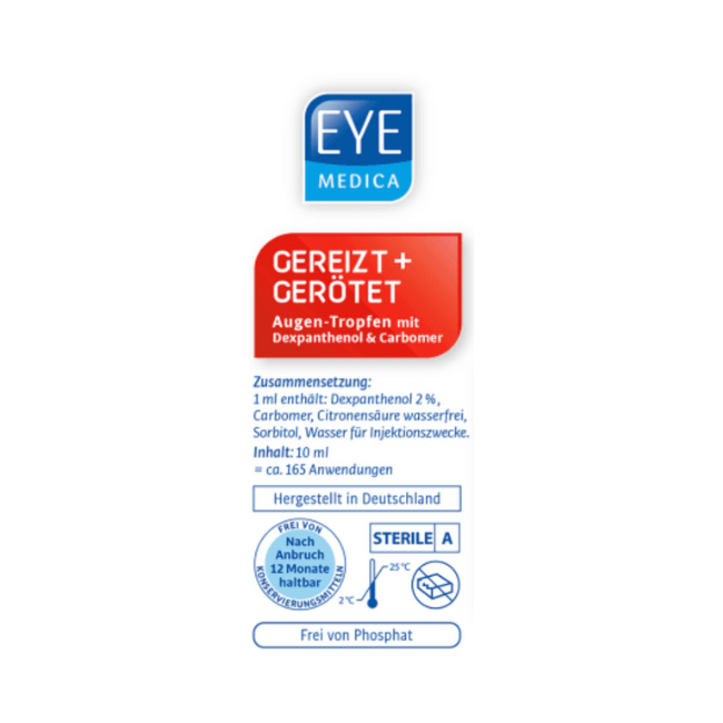 EYE MEDICA Augentropfen Gereizt und Gerötet 10 ml - Image 3