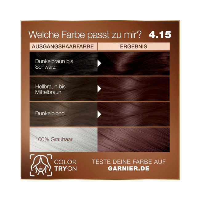 Garnier GOOD Haarfarbe 4.15 Kühles Kastanien Braun 1 St - Image 3