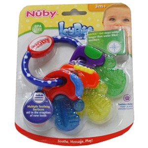 Nuby Baby Teether Ice Gel Keys On A Ring