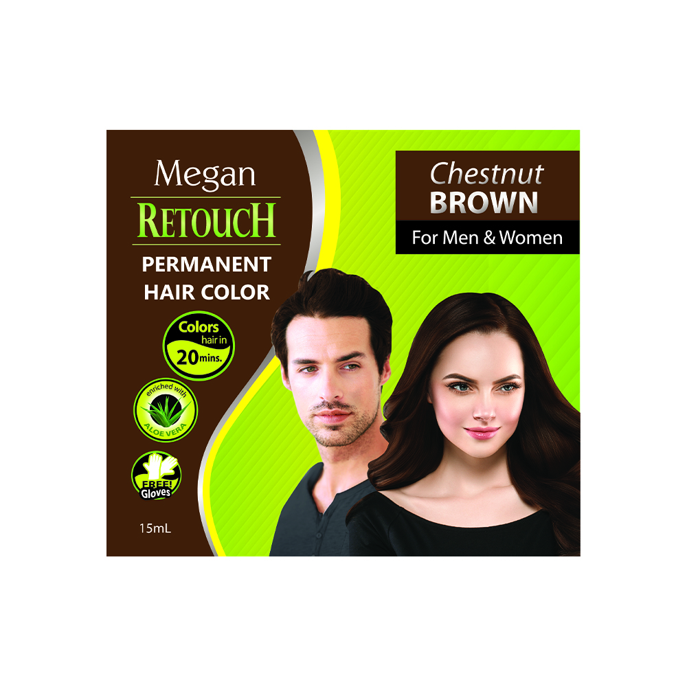 Megan Retouch Permanent Hair Color – Chestnut Brown - Image 2