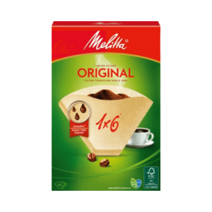 Melitta Kaffee-Filtertüten Original 1×6 naturbraun 40 St