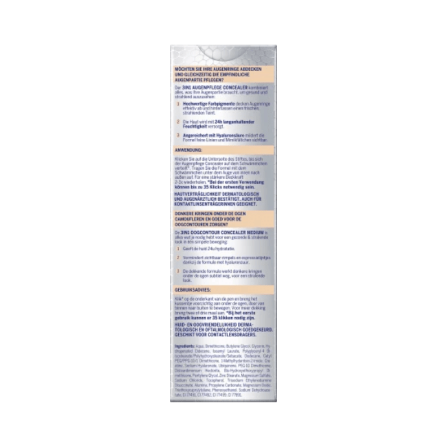 NIVEA Concealer Augenpflege 3in1 Hyaluron Cellular Filler, Mittel, 4 ml - Image 5