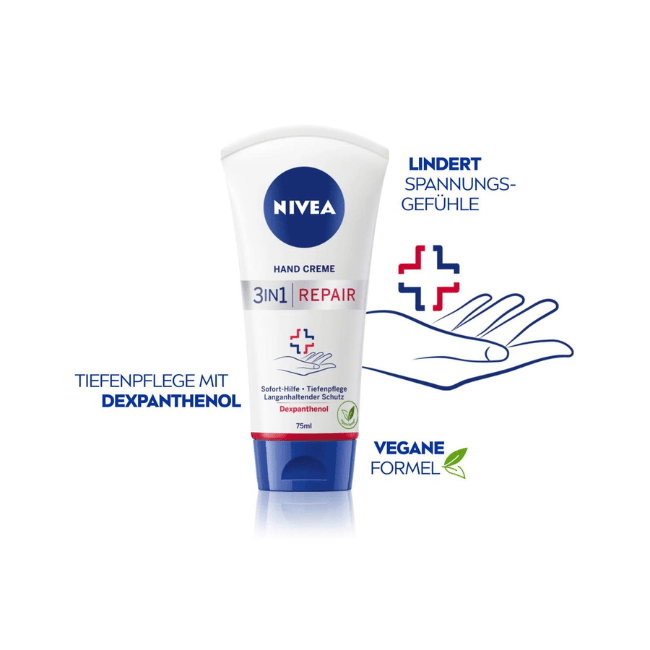 NIVEA Handcreme 3in1 Repair 75 ml - Image 5