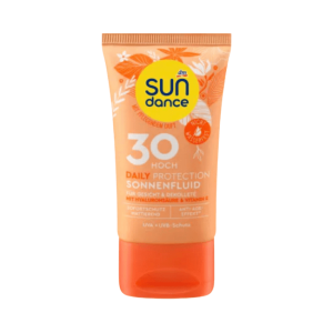 SUNDANCE Sonnenfluid Gesicht daily protect mit Hyaluronsäure & Vitamin E, LSF 30, 50 ml