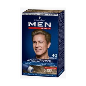 Schwarzkopf Men Perfect Tönung Anti-Grau-Gel Natur Dunkelblond 40, 80 ml