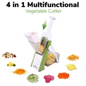 4 In 1 Multifunctional Vegetable Cutter Fruit Slicer Grater Shredders Drain Basket