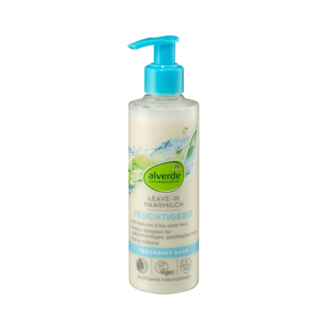 alverde NATURKOSMETIK Haarmilch Feuchtigkeit Aloe Vera & Hyaluron 200 ml - Image 2