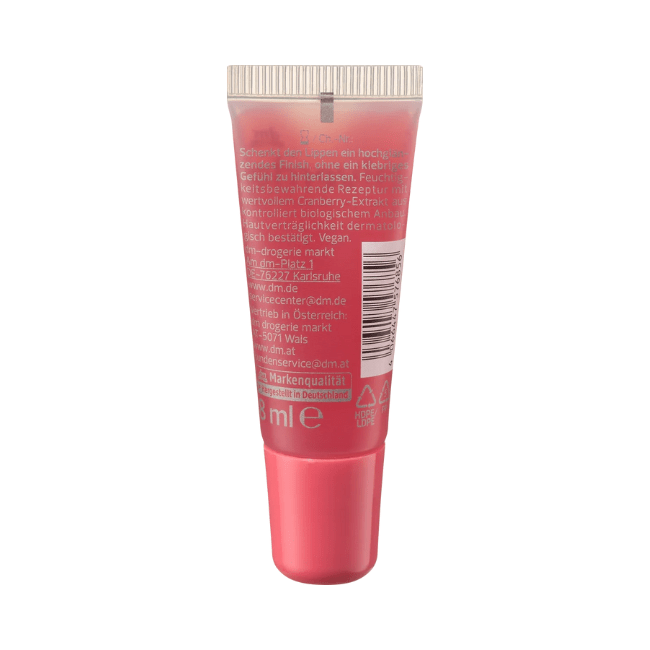 alverde NATURKOSMETIK Lipgloss Juicy Lips Nordic Berry 8 ml - Image 4