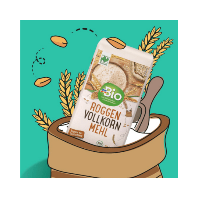 dmBio Mehl, Roggen Vollkorn, Naturland, 1.000 g - Image 6